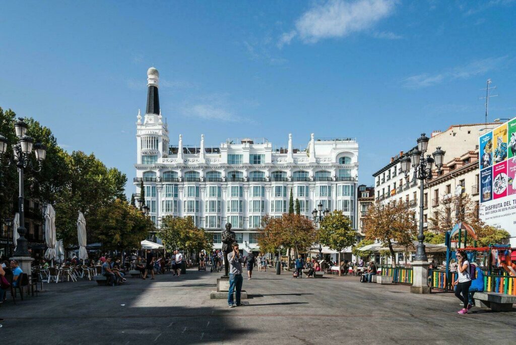 La Plaza Santa-Ana dans le Barrio de las letras