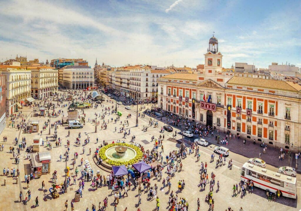 La Puerta del Sol vue d'en haut