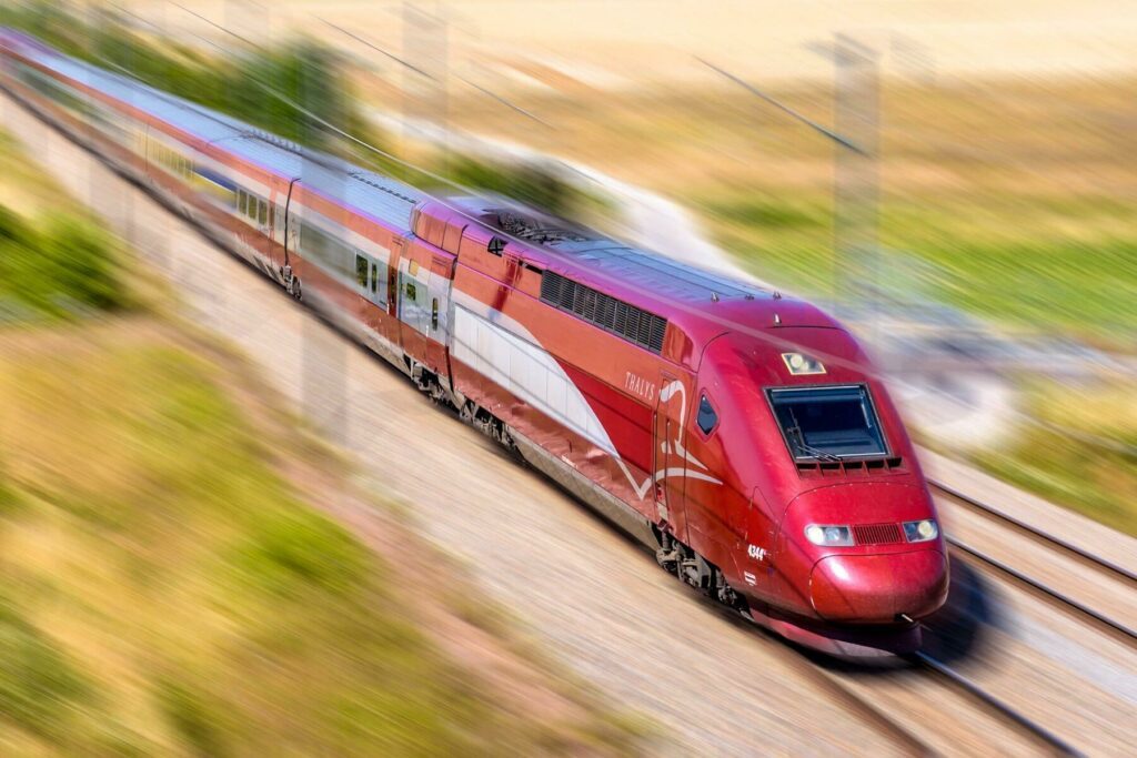 Train Thalys en Europe ligne TGV LGV