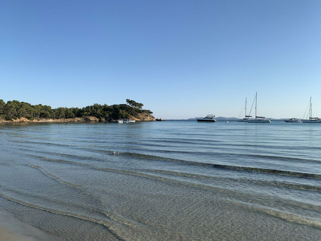 Une des plages de Bormes-les-Mimosas