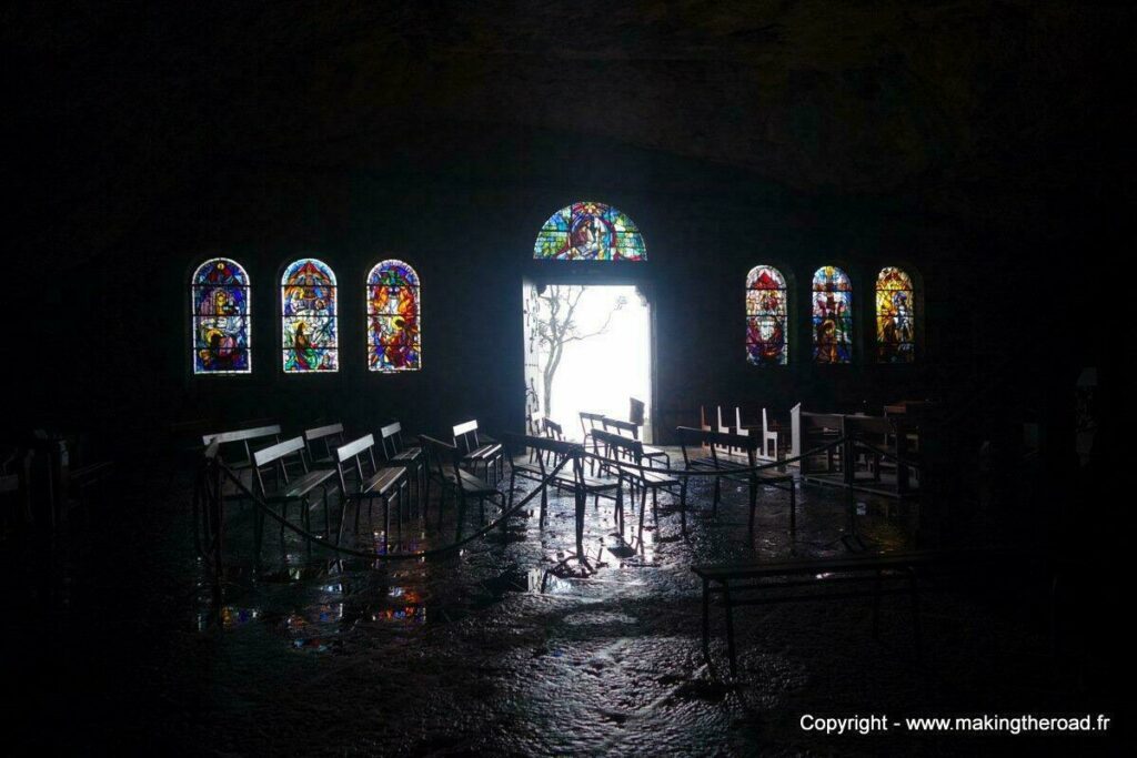 La grotte de Sainte baume, dans le Var