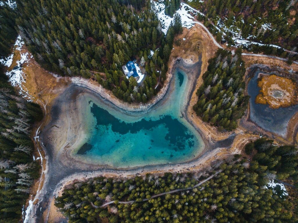Lac vert paysages de l'Autriche