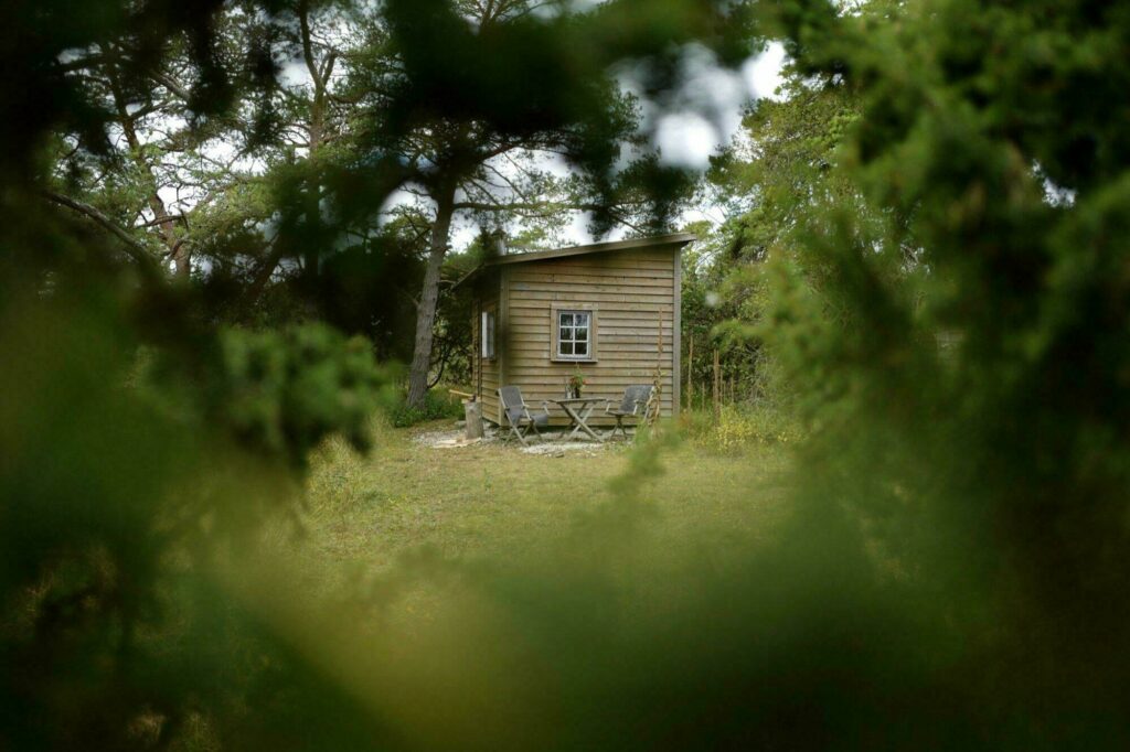 Cabane au fond du bois en Suède