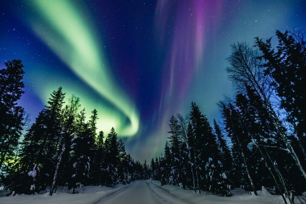 voyage en finlande aurore boreale