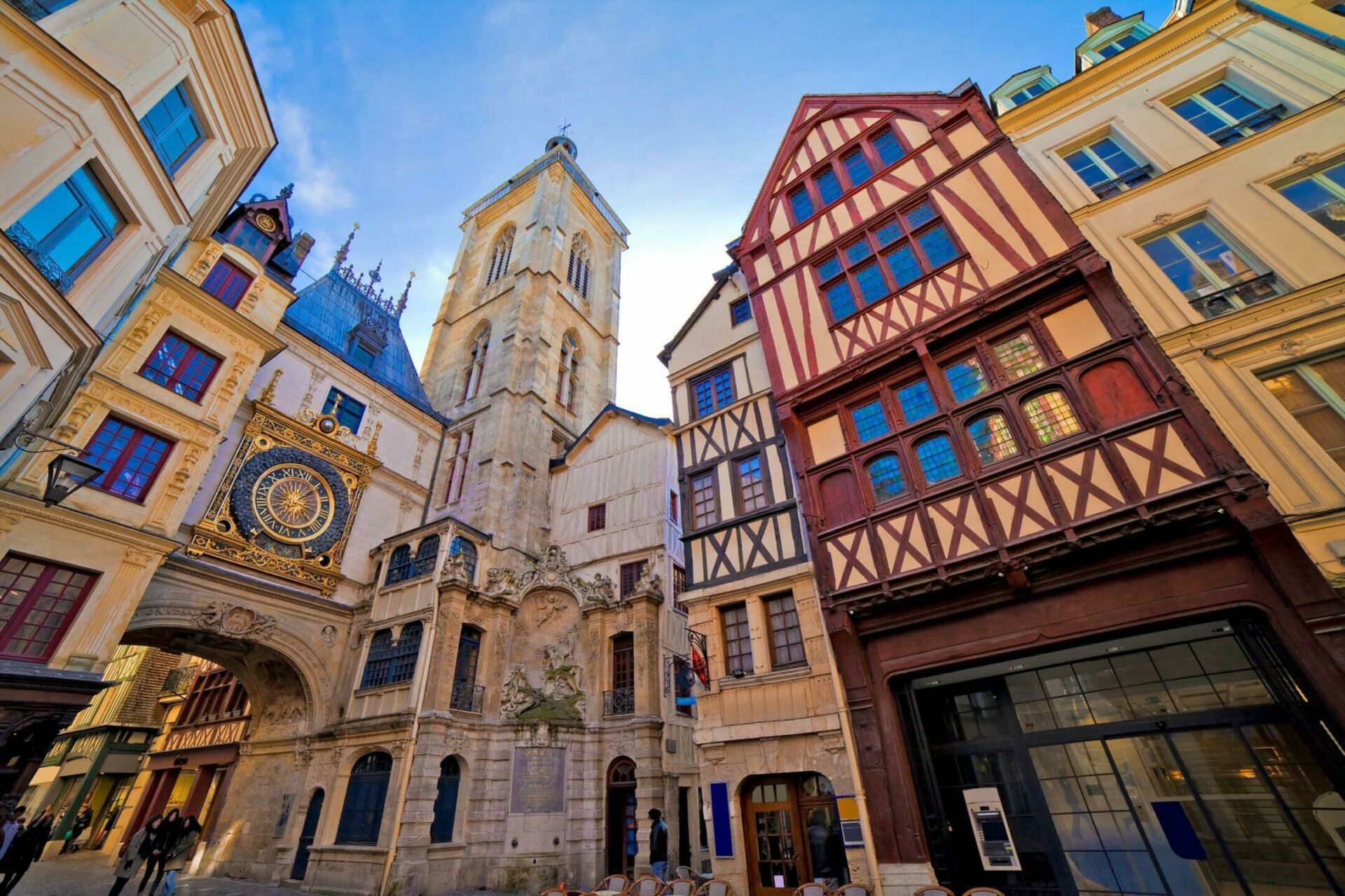 Rouen, rue du gros-horloge, Normandie