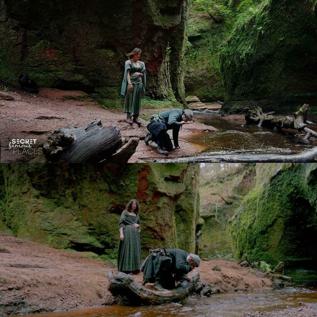 Devil's Pulpit en Ecosse pour la série Outlander