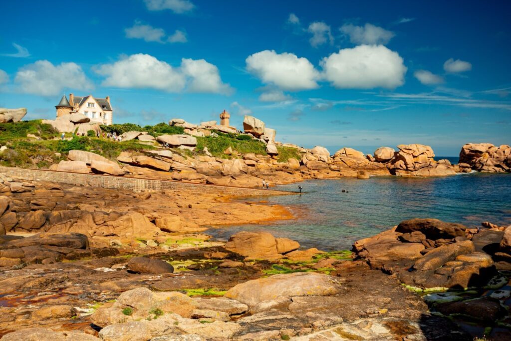 Côte de granit rose à Ploumanac'h en Bretagne