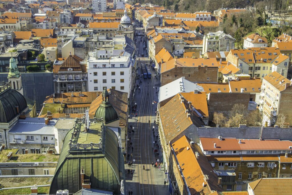 Rue Ilica à Zagreb