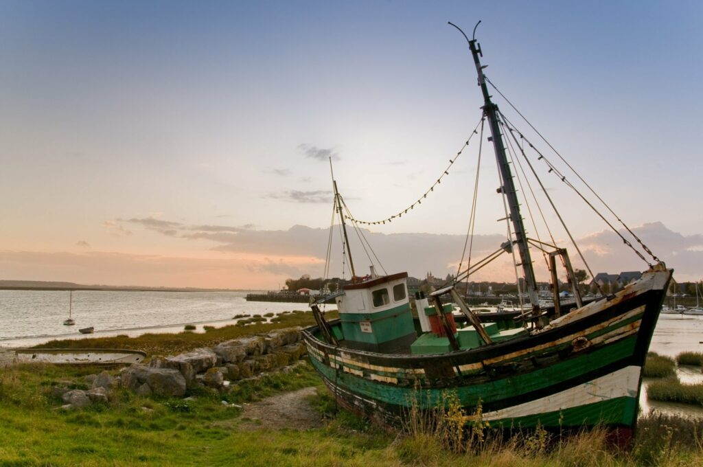 bateau échoué à Crotoy