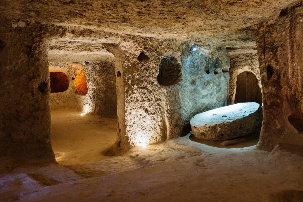 la ville souterraine de Derinkuyu Cappadoce