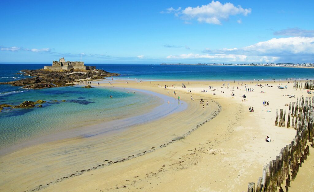 plage de l'éventail à Saint-Malo