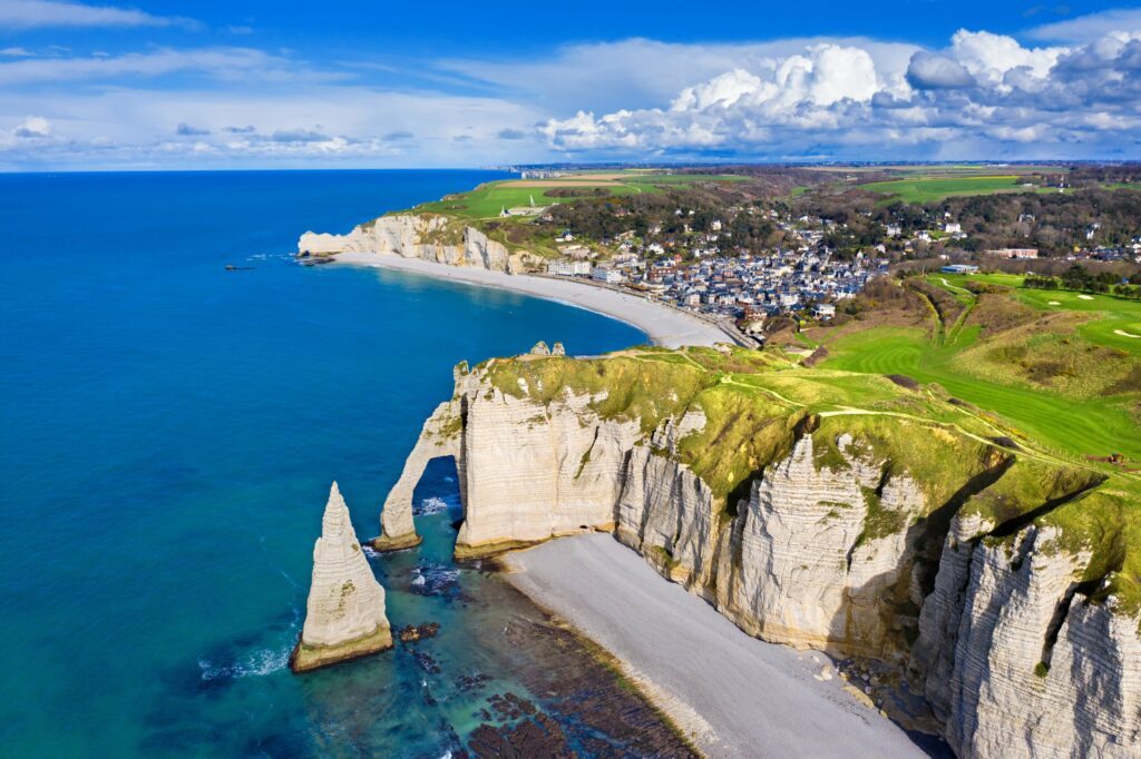 plage Étretat en Normandie