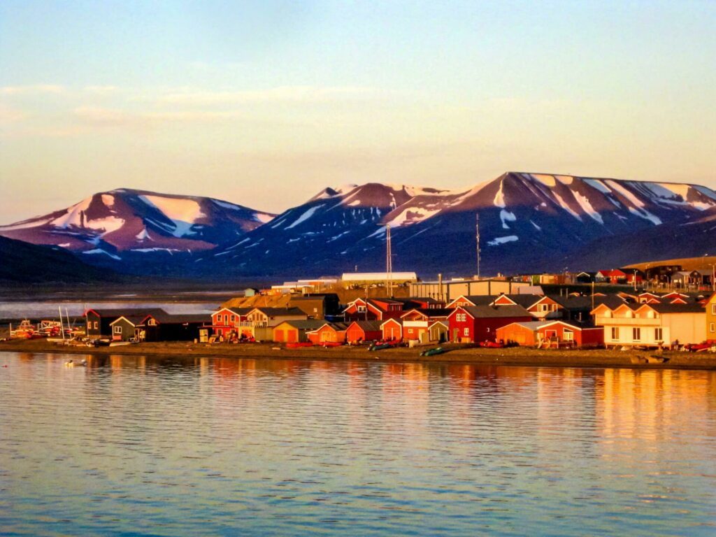 Coucher de soleil sur Svalbard