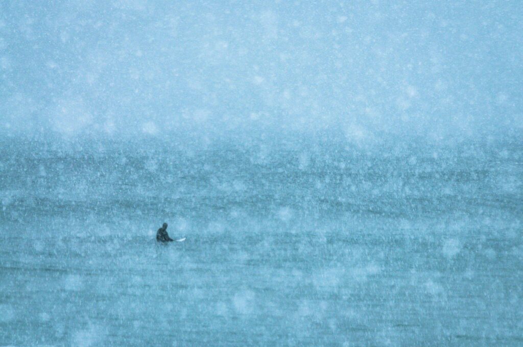 Surfer sous la neige