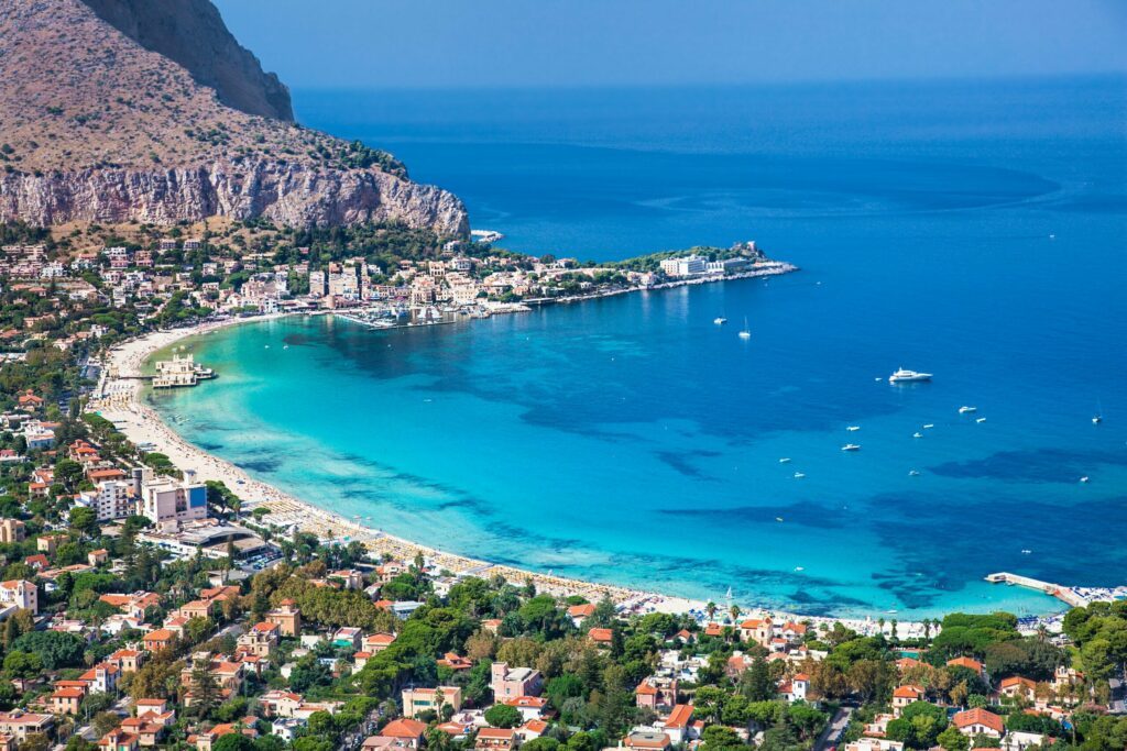 Mondello plages de Sicile