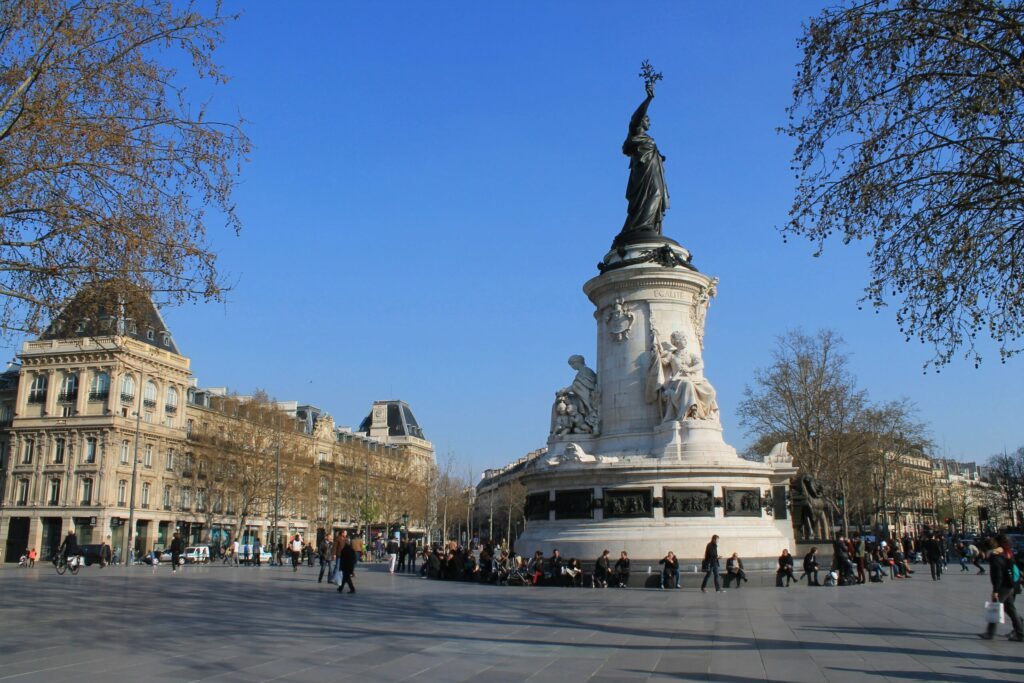 La place de la République à Paris