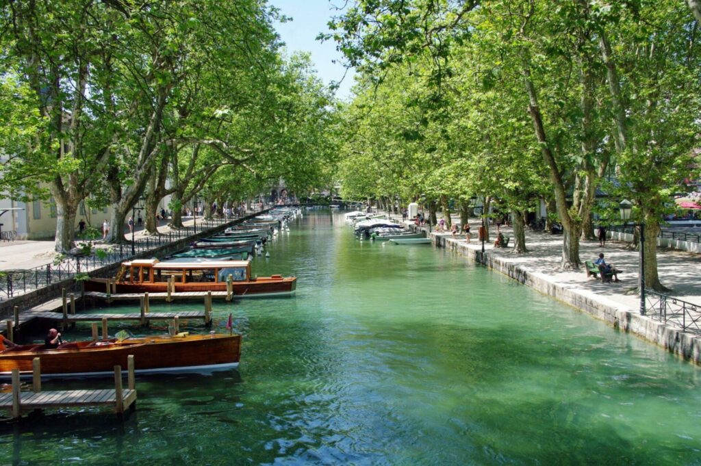 Le canal du Thiou à Annecy