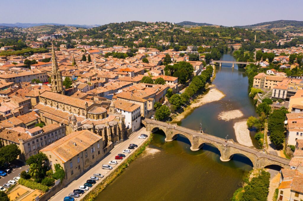 Ville de Limoux autour de Carcassonne