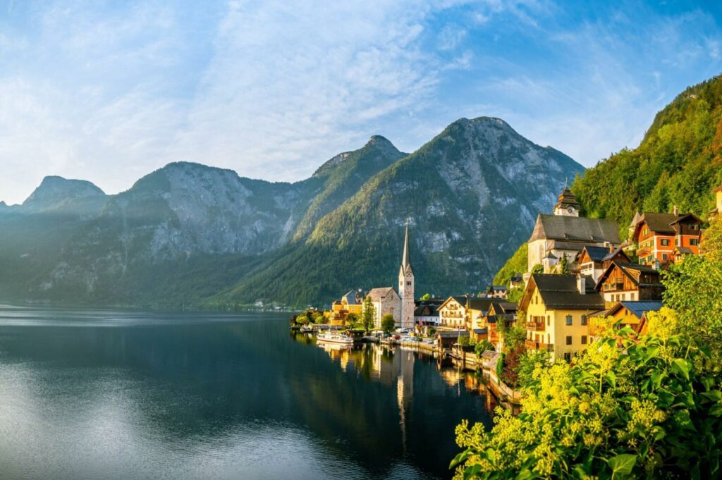Hallstatt en Autriche l'été