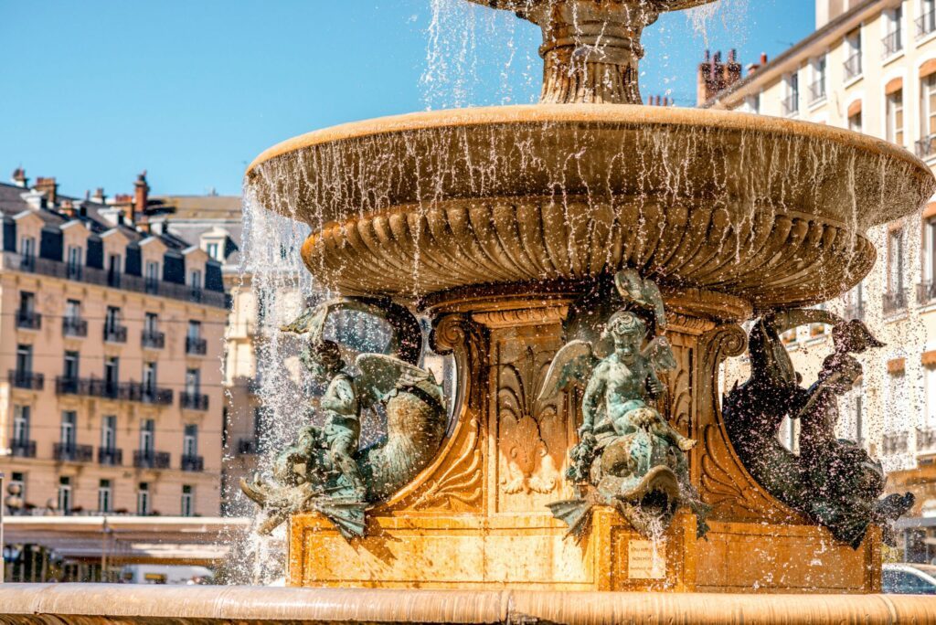 La fontaine de la Place Grenette à Grenoble