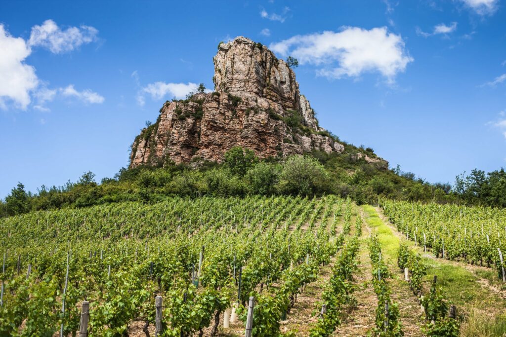 La Roche de Solutré en Bourgogne