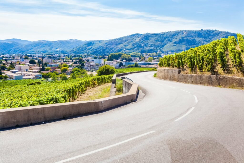 La route des vins à Tain l'Hermitage