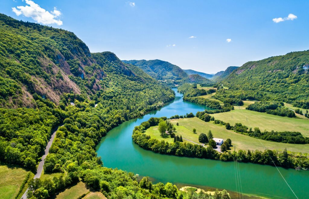 Les gorges de l'Ain en France