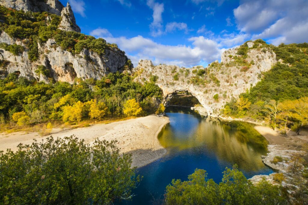 Les gorges de l'Ardèche en France