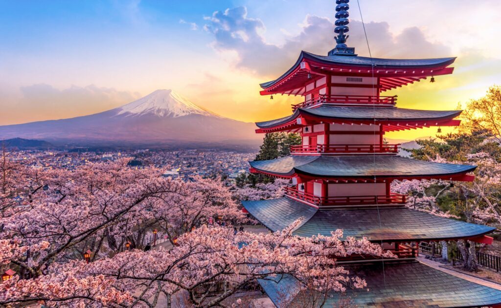 Le mont Fuji au Japon