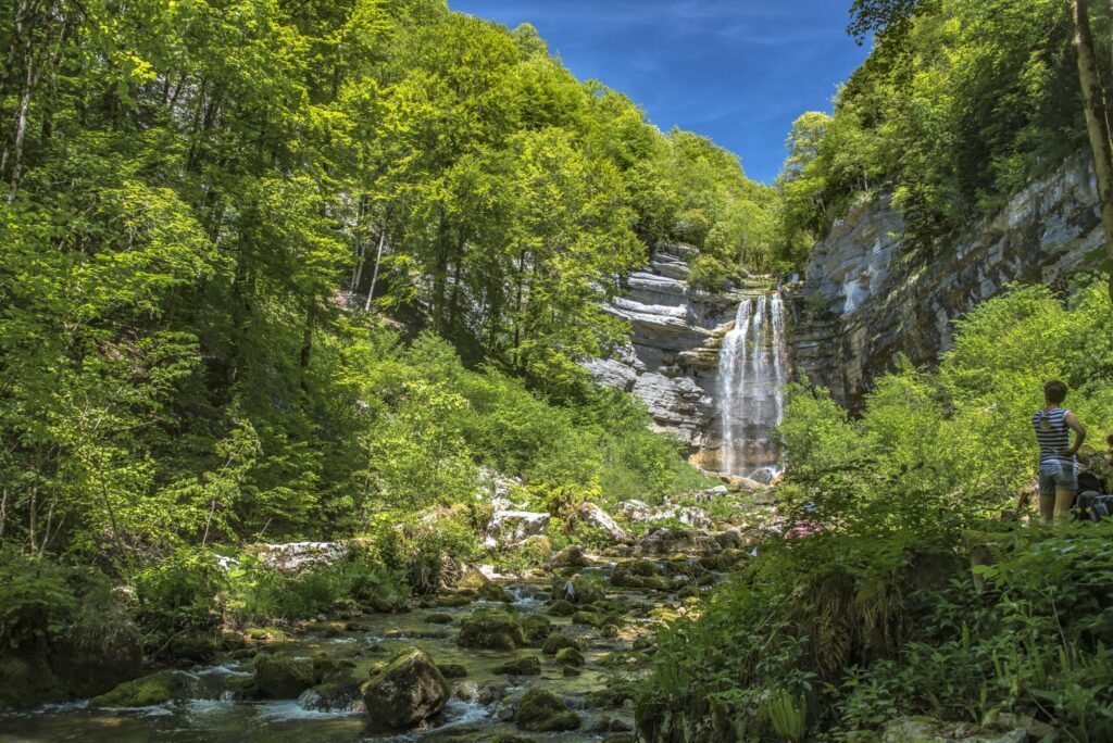 Cascade du Hérisson paysages en Auvergne-Rhône-Alpes