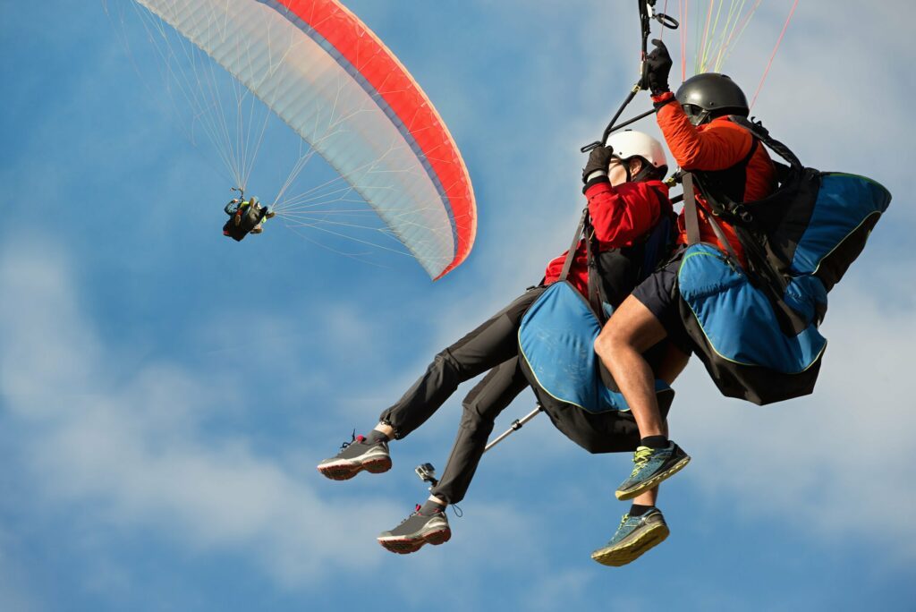 Faire du parapente dans le parc naturel