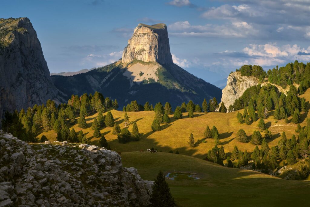 Le Mont Aiguille dans le Vercors