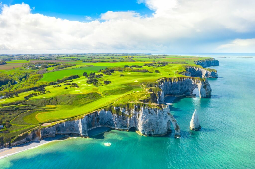 Les falaises d'Etretat pendant un week-end en Normandie