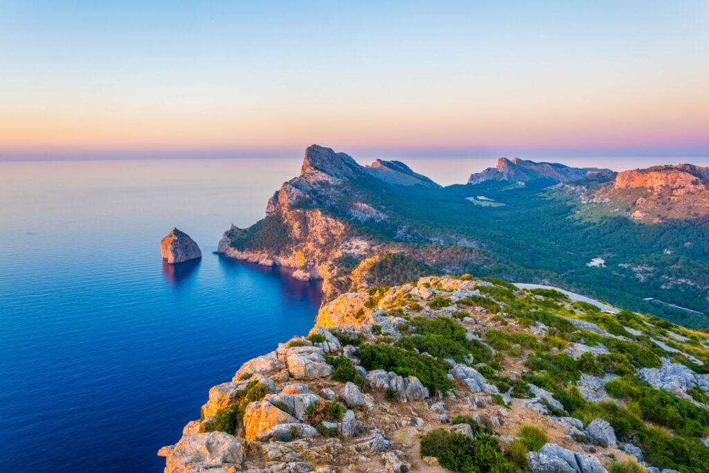 Le cap de Formentor au nord-est de Majorque