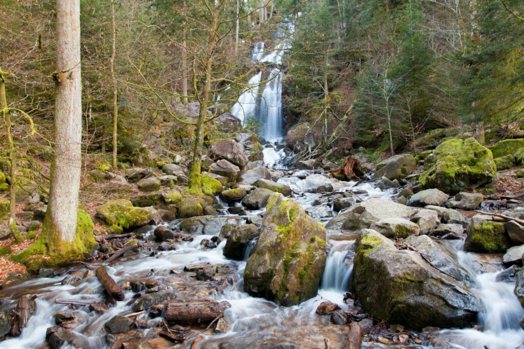 La grande cascade du Tendon pour un week-end dans les Vosges