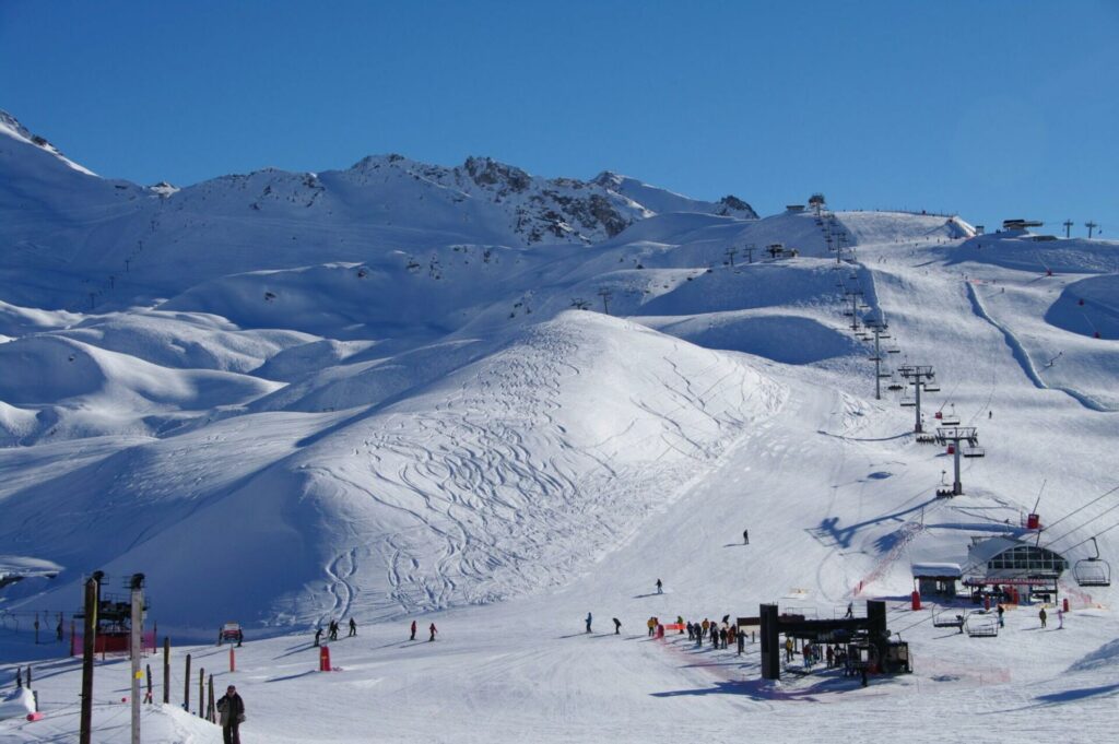 Les pistes de Val d'Isère en Savoie