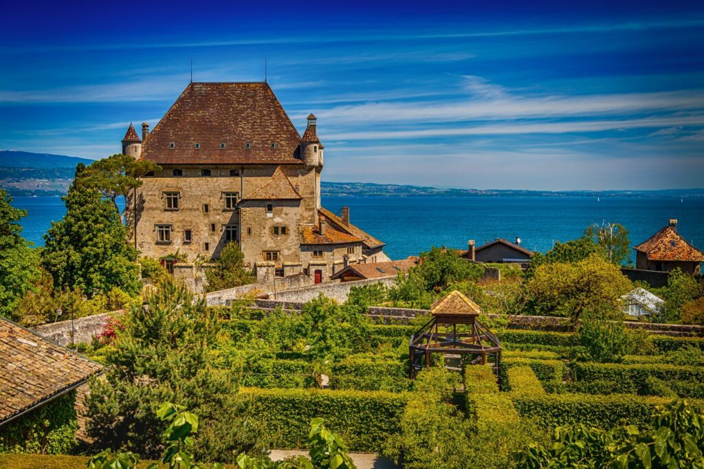 Yvoire et le jardin des Cinq sens