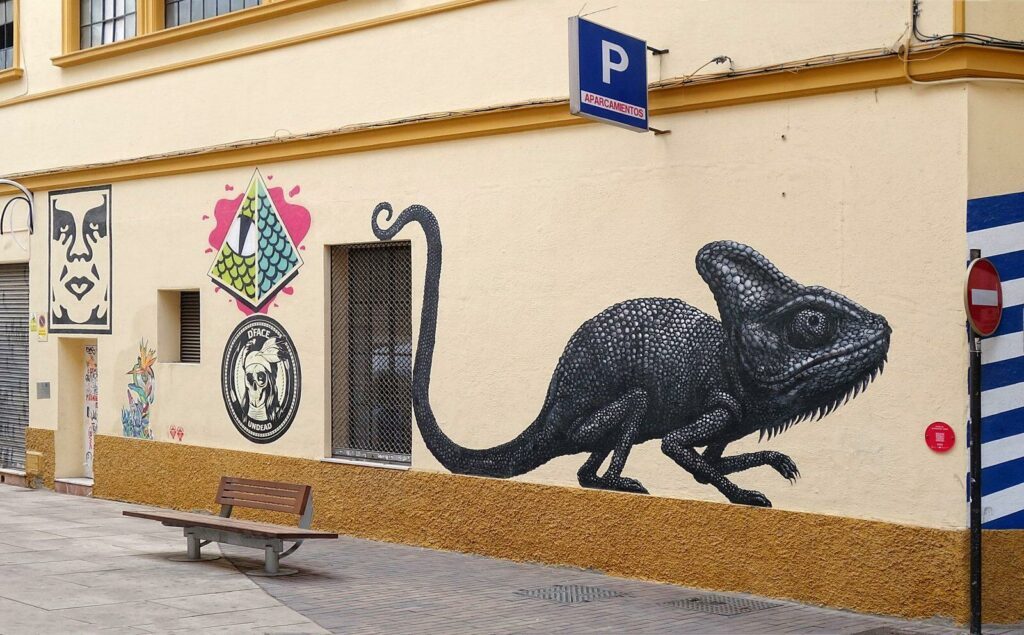 Le street-art du projet MAUS à Malaga