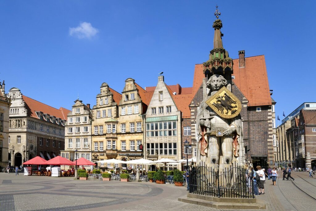 Le centre de Brême en Allemagne