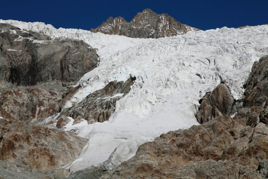 Le Glacier blanc dans le Parc national des Ecrins