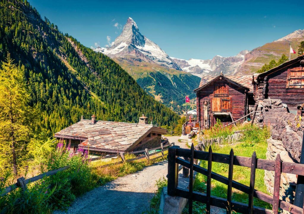 Vue sur le Mont Cervin en Suisse