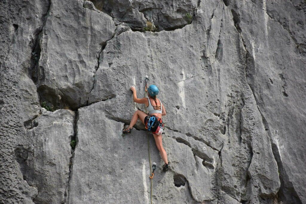 Escalade dans la nature