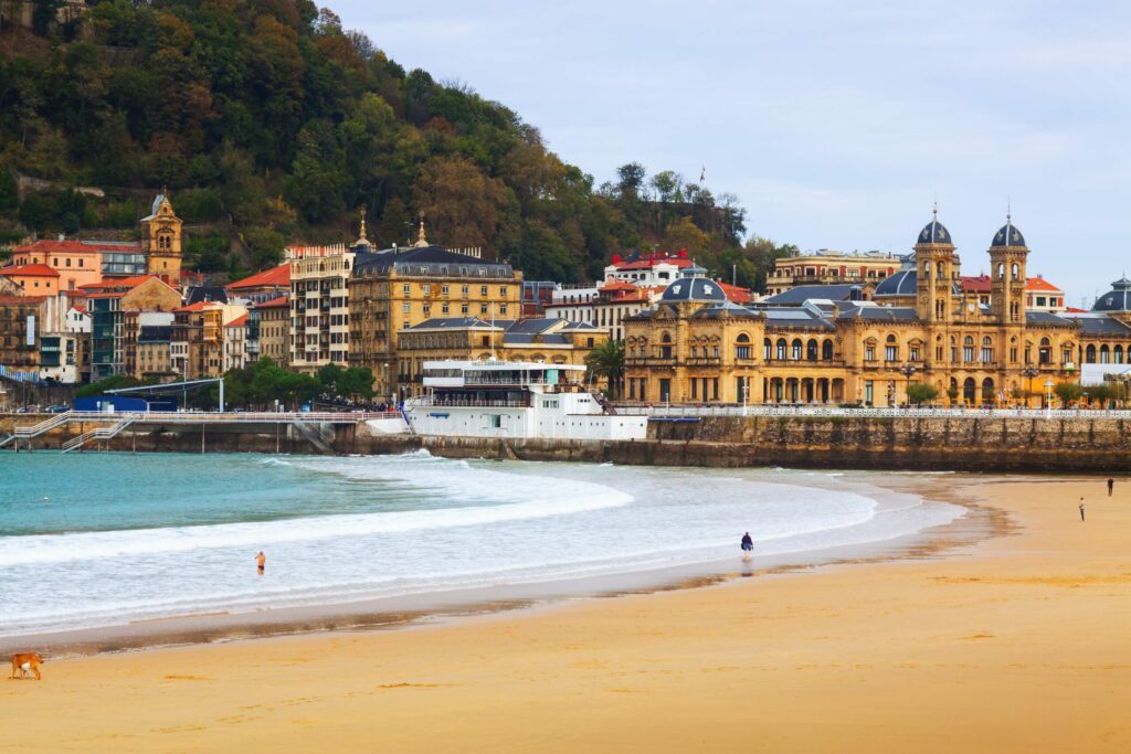 La plage La Concha à San Sebastian