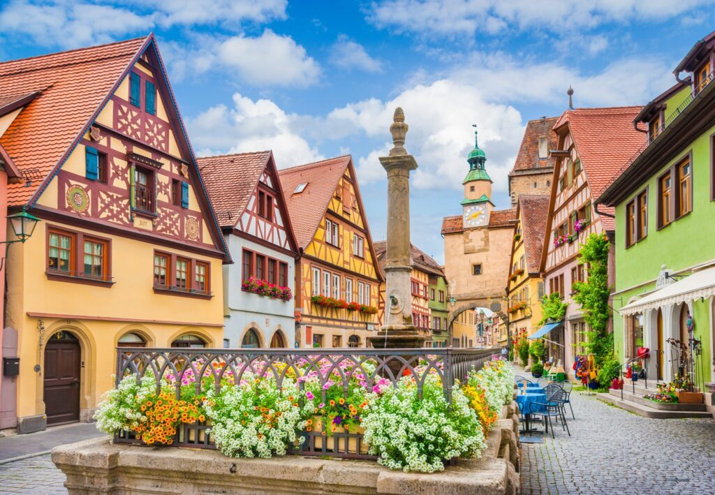 Le joli village de Rothenburg ob der Tauber