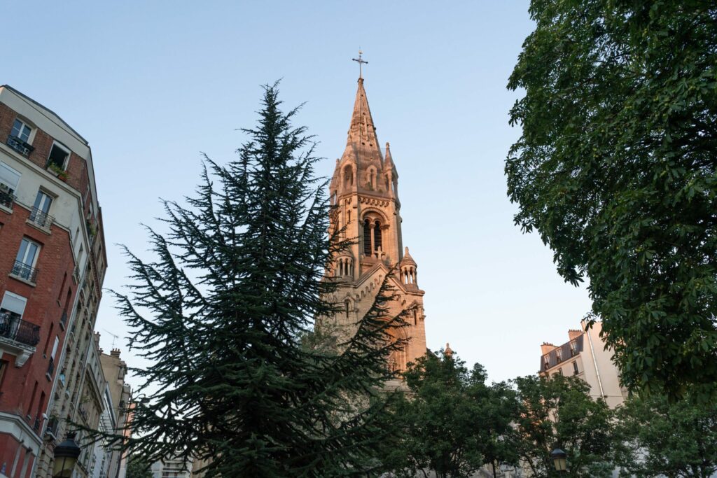 L'église Notre-Dame-de-la-Croix à Ménilmontant