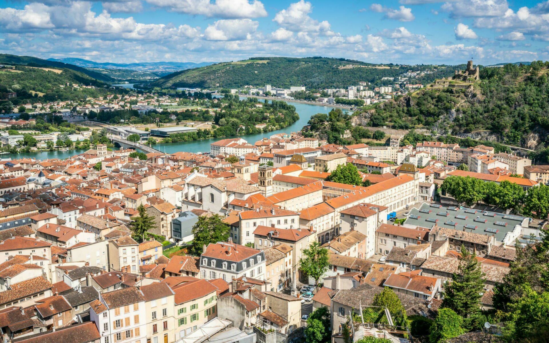 La ville de Vienne parmi les villes autour de Lyon