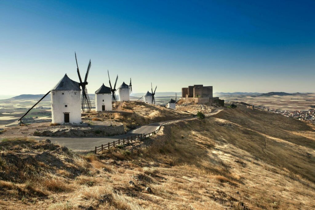 Les moulins de Don Quichotte à Consuegra