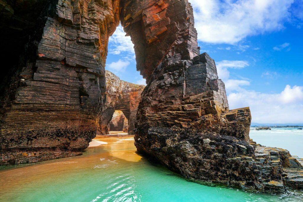 Playa las Catedrales en Galice