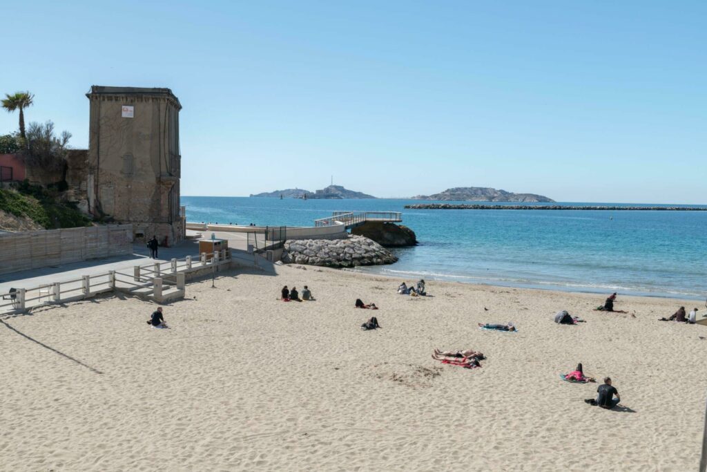 La plage des Catalans à Marseille