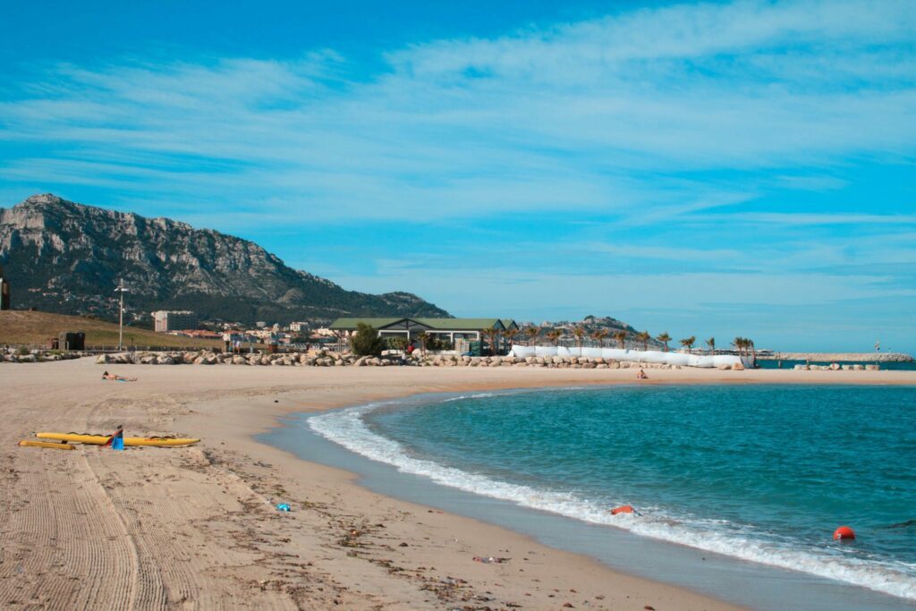 Les plages du Prado dans les plages autour de Marseille